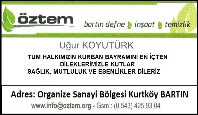 Öztem Kurban Bayramı Mesajı
