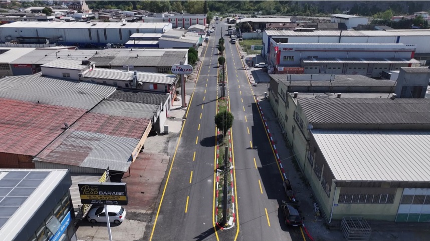 Sanayi Sitesi’nde İkinci Etap Asfalt Çalışmaları Tamamlandı