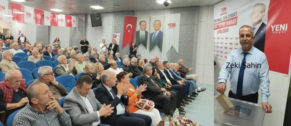 Yeni Parti Bartın Merkez İlçe Kongresi’nde Zeki Şahin Kazandı